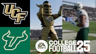 UCF vs USF  College Football 25 FULL GAME SIMULATION [upl. by Rosenberg759]