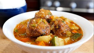 How to make The BEST Mexican Vegan Albondigas Recipe Meatball Soup [upl. by Yrram]