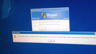 Windows xp help i cant logon in classic [upl. by Culver]