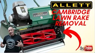 Allett Cambridge how to remove the lawn rake for scarifying [upl. by Eerdua]