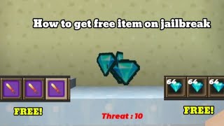 Blockman Go Jailbreak How to get free item [upl. by Lillywhite264]