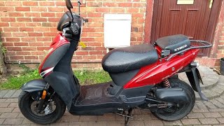 Brief look at my restricted Kymco Agility 50 scooter review [upl. by Cohberg]