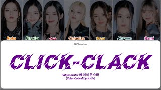 VOSTFR BABYMONSTER 베이비몬스터  CLICKCLACK PREVIEW Color Coded Lyrics Français [upl. by Aleicarg]