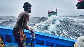 OMG Our Boat In Storms  Terrifying Monster Waves At Deep Sea  Deep Sea Fishing [upl. by Tenahs]