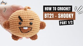 349  BT21  Shooky Amigurumi Pattern 12  Amigurumi Beginners  Easy Tutorial  AmiSaigon [upl. by Auqined]