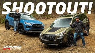 Subaru Forester Wilderness vs Toyota RAV4 TRD OffRoad Shootout [upl. by Kellene]