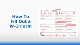 How To Fill Out Form W3  Tax Info from IRScom [upl. by Gnoz975]