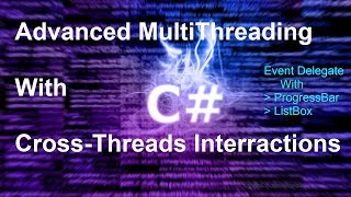 MultiThreading c  CrossThreads operations Applied on ProgressBar and ListBox c Winforms [upl. by Rich]