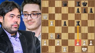 The BIG Clash  Fabiano Caruana vs Hikaru Nakamura  Round 1  FIDE Candidates Tournament 2024 [upl. by Angil659]