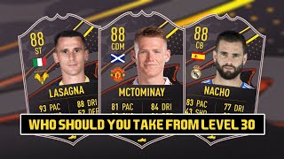 FIFA 23  WHO SHOULD YOU TAKE FROM LEVEL 30  FT LASAGNA MCTOMINAY AND NACHO FERNANDEZ  SEASON 5 [upl. by Wellesley]