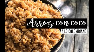 🍚🥥Cómo hacer ARROZ CON COCO Colombiano Leche de coco  PASO A PASO  🌿Keke [upl. by Adiuqram]