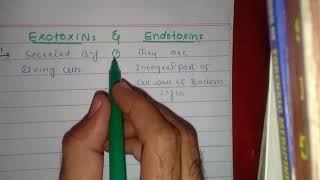 Difference between Exotoxin and Endotoxins [upl. by Rozele120]