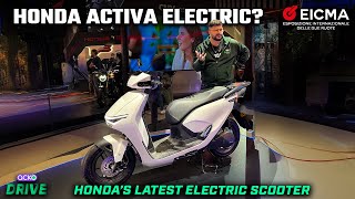 Honda CUV e Electric Scooter Walkaround Video  Is This The Honda Activa Electric [upl. by Lig]