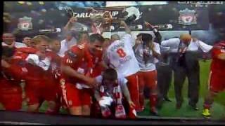 Liverpools Winning Celebrations After Carling Cup Final [upl. by Sucrad]