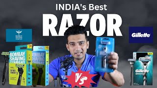 GILLETTE Mach 3 vs Bombay shaving company Sensi Smart 3  Indias Best Razor [upl. by Ahsuas]