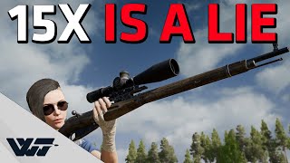 THE 15X SCOPE IS A LIE  PUBG [upl. by Eilis]