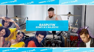 Rasputin MAJESTIC X BONEY M drum cover [upl. by Nealey608]