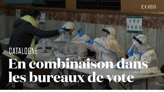 Limpressionnant dispositif pour faire voter les malades du Covid en Catalogne [upl. by Nordine]