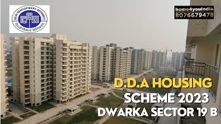 DDA housing scheme 2023 update  sample flat site visit 3bhk 35bhk penthouse [upl. by Oigaib]