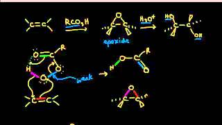 Epoxide formation and anti dihydroxylation  Alkenes and Alkynes  Organic chemistry  Khan Academy [upl. by Gayla466]