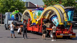 Opbouw Kermis Venray 2022 [upl. by Enyr]