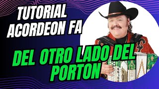 Tutorial de Acordeón  Del Otro Lado del Portón  Ramón Ayala  Acordeón Fa [upl. by Notgnirra]