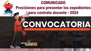 📌 🟡CONVOCATORIA DE UGEL ESPINAR PARA CONTRATO DOCENTE 2024 [upl. by Doowle]