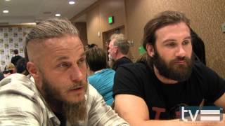 Vikings Season 2 Travis Fimmel amp Clive Standen Interview [upl. by Adnoved971]