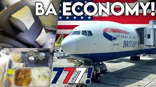 BRITISH AIRWAYS Economy on the 777  BA Trip Report  LHRIAH  Flight Vlog [upl. by Nnairahs]