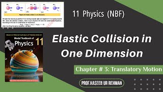 Elastic Collision in One Dimension nbf book  11th Class Physics [upl. by Nyrrad]