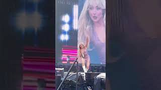 Sabrina Carpenter almost FALLS during Eras Tour 😔😔 shorts sabrinacarpenter concert [upl. by Rochester]