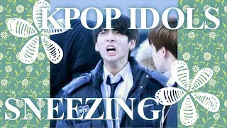 Kpop Idol Sneezing Compilation  Welcome Allergy Season [upl. by Tatia]