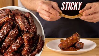 Tender Sticky Asian Pork Ribs No BBQ Required [upl. by Naujit]