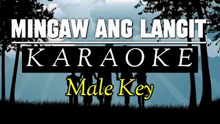 MINGAW ANG LANGIT  Karaoke  Male Key  Rex Apa [upl. by Nosremaj]