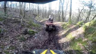 atv offroad can am renegade 1000 xxc vs yamaha grizzly 660 gppro hd black [upl. by Meer111]