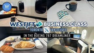 Westjets business class on the Boeing 787 Dreamliner [upl. by Royden]