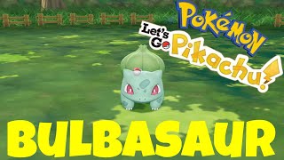 Pokemon LetS Go Viridian Forest With Bulbasaur Location [upl. by Eleanore995]