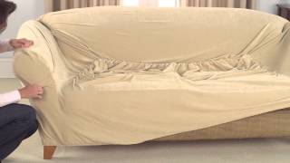 How To Install 1pc Stretch Slipcovers [upl. by Hachmin]