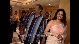 Sridevi accompanied by husband Boney Kapoor attends Star Talaash opening with Padmini Kolhapure [upl. by Londoner]