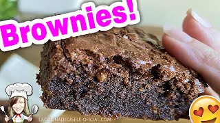 BROWNIE de Chocolate FACIL paso a paso y en 3 minutos ⭐️⭐️⭐️⭐️⭐️ [upl. by Ekim]