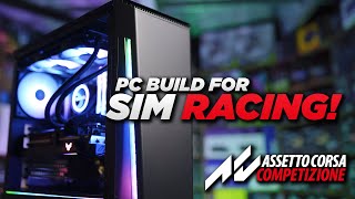 Triple 1440p Sim Racing Beast AllAMD PC for iRacing and Assetto Corsa [upl. by Lenssen]