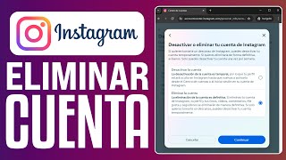 Cómo ELIMINAR CUENTA de INSTAGRAM desde PC 2024 [upl. by Oiragelo]