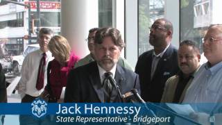 Jack Hennessy speaks out against Governor Rells plan to charge bus riders 40 more [upl. by Hpesoy598]