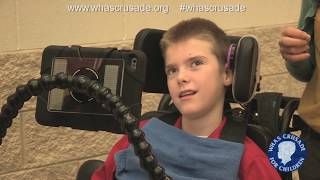 Bullitt Co student with PVL uses assistive technology to communicate [upl. by Joselow650]