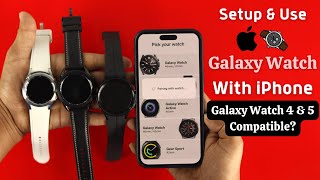 How to Connect Samsung Galaxy Watch 4 5 amp 6 to iPhone in 2023  Samsung Galaxy Watch amp iPhone [upl. by Lyret]