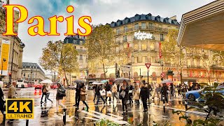 ParisFrance🇫🇷 Paris Christmas Walk4K HDR November 2023 Christmas Lights 2023  A Walk In Paris [upl. by Hulburt]