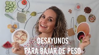 Los 5 Mejores Desayunos Para Bajar De Peso ‼️🥑🍳🥕🍓 [upl. by Eednas]