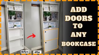 Quick And Easy Way To Add Doors To Any Bookcase [upl. by Analat981]