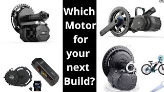 Ebike Motor Buying Guide Bafang BBS02 BBSHD CYC Stealth PRO Photon Tongsheng Tsdz2 Cyclone more [upl. by Ahseenal]