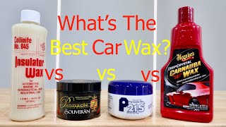 WHATS THE BEST CAR WAX Collinite 845 Pinnacle Souveran P21s Carnauba Meguiars Deep Crystal [upl. by Nomelif596]